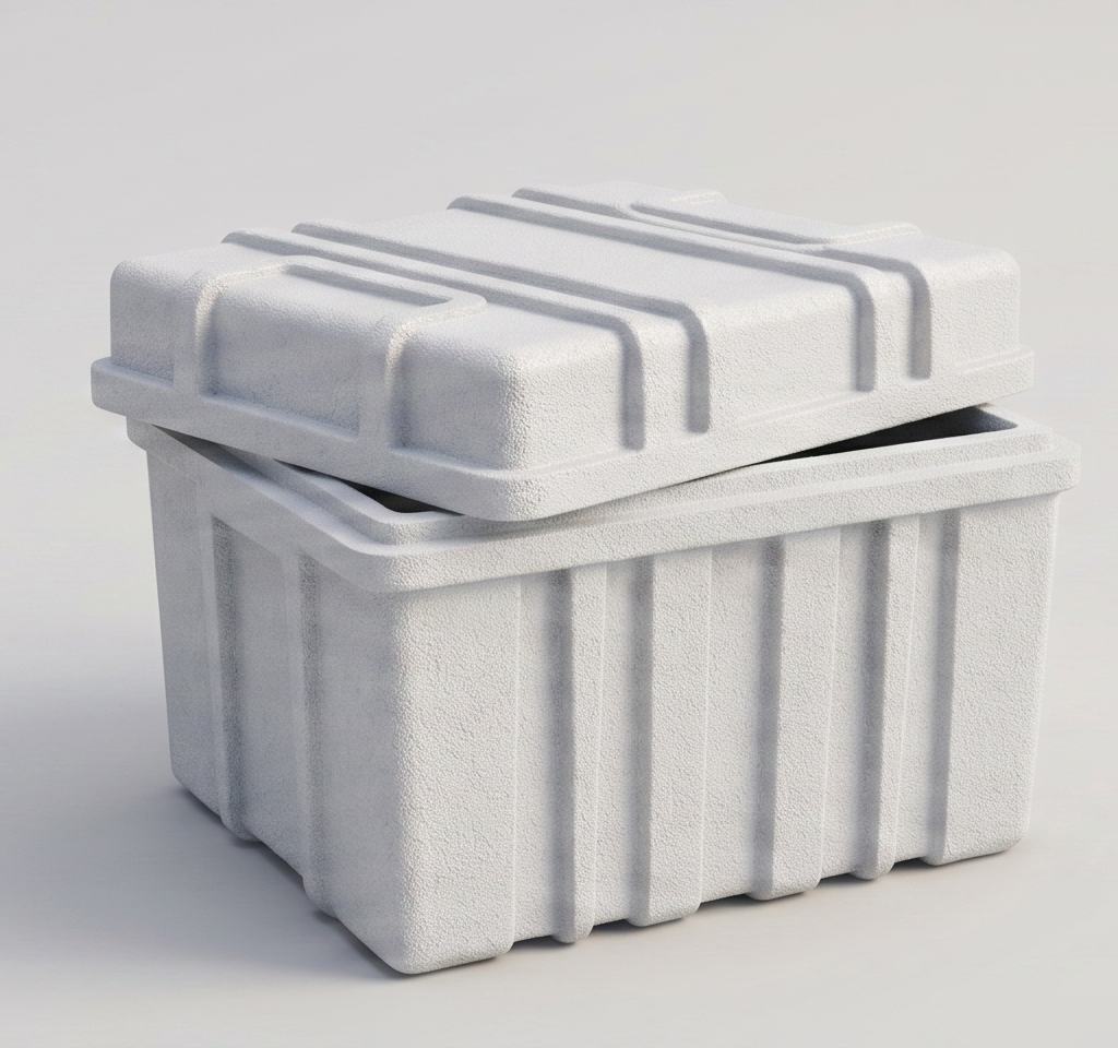 1 1/8" Wall Thickness 1.51 cu. ft EPS Foam Box